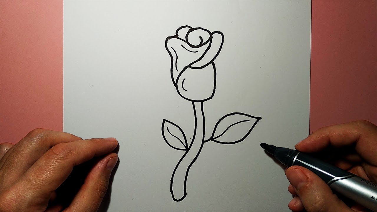 смотреть как рисовать розу