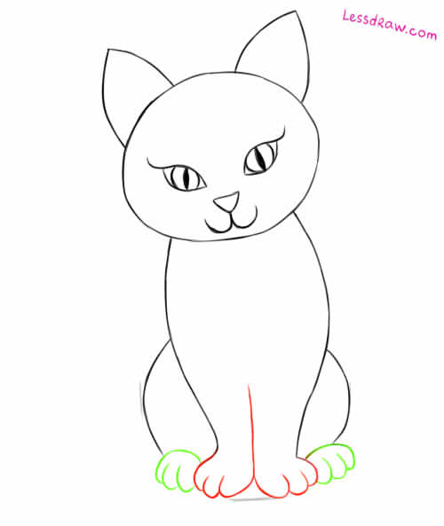 Как нарисовать кошку. ✓Поэтапное рисование для начинающих -  Risovat-Prosto.Ru